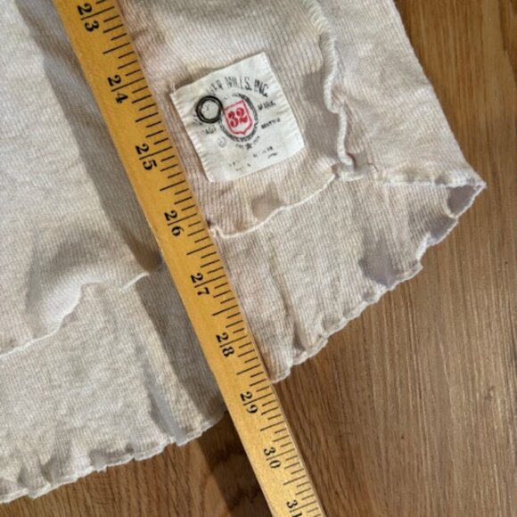 We the Free Long Sleeve Linen Blend Henley Top Small - Picture 4 of 5